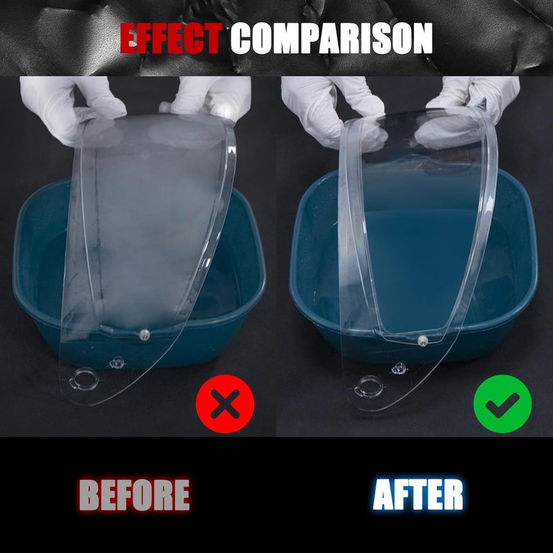 psler C10 Visor with Anti-Fog Film - C10 Tinted Visor HJ-34P Visor Pinlock-Ready Helmet Face Shield for C10 HJ-34P,Anti-Fog Film + Deep Purplish Red Visor - Image 4